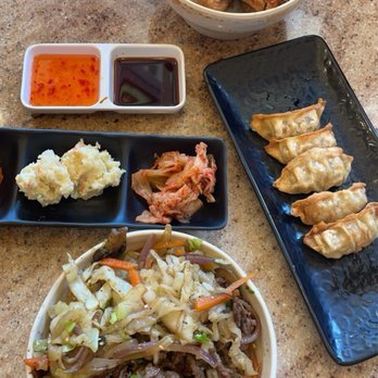 Korean Chili - Beef bulgogi rice bowl, grilled chicken bowl, potstickers - Korean Near Me - Tulare, California