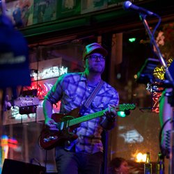 Fearless Music Lessons - Instructor and owner Jeff, playing at Legends Corner on Boardway in Nashville in 2018.