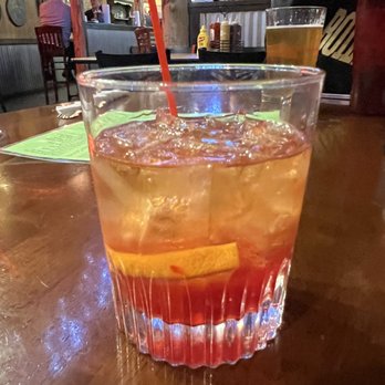 Barbecue And Bourbon - Old fashioned. Just okay (would rather have it with an orange peel and a luxardo cherry) - Barbeque Near Me - Speedway, Indiana