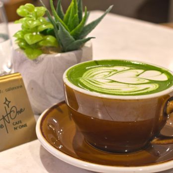 Cafe N One - Matcha Latte - Desserts Near Me - Markham, Ontario