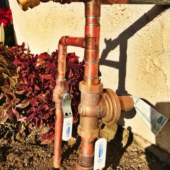 Samurai Plumbing - 1" ball valve, pressure regulator and sprinkler main installation - Plumbing Near Me - Chino, California Samurai Plumbing - 1" ball valve, pressure regulator and sprinkler main installation - Plumbing Near Me - Chino, California
