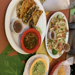 Maudy’s Hispanic Cuisine - Tacos de Birria, Shrimp Tacos, Chips and Guacamole, and Horchata