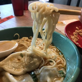 LOTUS CHINESE - Noodle soup with vegetable dumplings - Asian Fusion Near Me - Austin, Texas