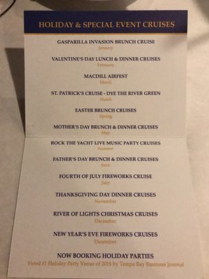 Menu photo 7 Yacht StarShip Clearwater, FL Menu photo 7 Yacht StarShip Clearwater, FL