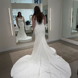 Best Bridal & Alterations - My dress when I first picked it up from the dress shop in November 2025!