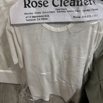 Rose Cleaners - Coffee stains out of shirt. Car grease stains out of shorts. - Laundry Services Near Me - Torrance, California Rose Cleaners - Coffee stains out of shirt. Car grease stains out of shorts. - Laundry Services Near Me - Torrance, California