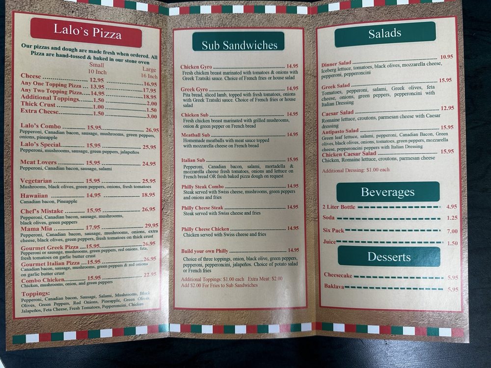 LALO’S PIZZA TAKE OUT Updated October 2024 20 Photos & 42 Reviews