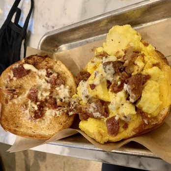 Fairgrounds Coffee & Tea - Bacon egg & cheese breakfast sammie - Coffee & Tea Near Me - Dallas, Texas