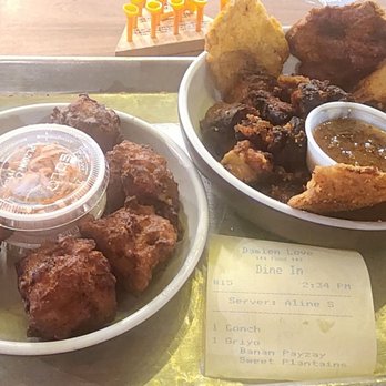 Manjay Restaurant - Carribean Conch Fritters and From Haiti with Love - Caribbean Near Me - Miami, Florida
