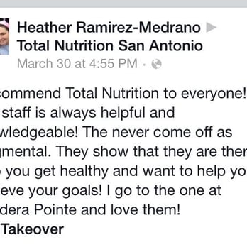Total Nutrition - Be sure to let us know about your experience with us! - Health Markets Near Me - San Antonio, Texas Total Nutrition - Be sure to let us know about your experience with us! - Health Markets Near Me - San Antonio, Texas