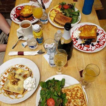 Caffe Mona La Bistro - Smoked salmon crepe, a sweet crepe, French toast and eggs - Breakfast & Brunch Near Me - Pittsburgh, Pennsylvania Caffe Mona La Bistro - Smoked salmon crepe, a sweet crepe, French toast and eggs - Breakfast & Brunch Near Me - Pittsburgh, Pennsylvania