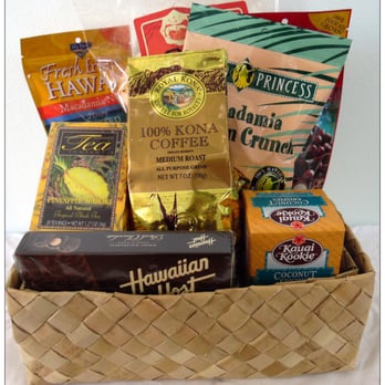 Go Ramble - Taste of Aloha Basket! This collection of local products includes 100% Kona Coffee, tea & an assortment of sweet & savory local must haves! - Food Delivery Services Near Me