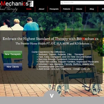 BioMechanics Physical Therapy - Only The Highest Standard of Care. The Premier Home Health PT, OT, SLP, MSW and RD Solution. - Home Health Care Near Me - Glendale, California BioMechanics Physical Therapy - Only The Highest Standard of Care. The Premier Home Health PT, OT, SLP, MSW and RD Solution. - Home Health Care Near Me - Glendale, California