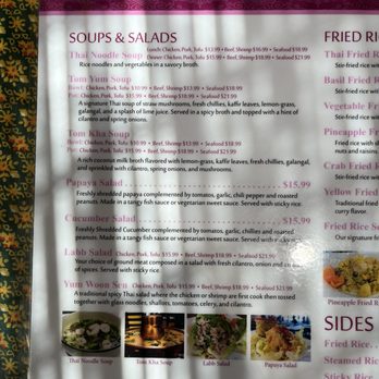 Mali Thai Bistro - Menu - Thai Near Me - Lee's Summit, Missouri