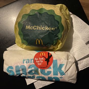 McDonald's - McChicken sandwich and Snackwrap - Burgers Near Me - New York, New York McDonald's - McChicken sandwich and Snackwrap - Burgers Near Me - New York, New York