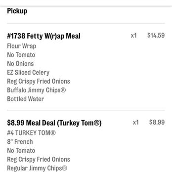 Jimmy John's - Order receipt - Fast Food Near Me - Jessup, Maryland Jimmy John's - Order receipt - Fast Food Near Me - Jessup, Maryland