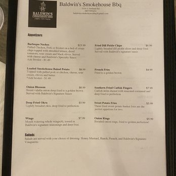Baldwin's Smokehouse Barbeque - Menu - Barbeque Near Me - Saginaw, Michigan Baldwin's Smokehouse Barbeque - Menu - Barbeque Near Me - Saginaw, Michigan