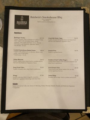 Menu photo 1 Baldwin's Smokehouse Barbeque Saginaw, MI Menu photo 1 Baldwin's Smokehouse Barbeque Saginaw, MI