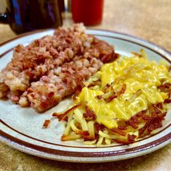 George Webb - Corned Beef Hash & Hash Browns with Cheese