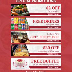 China King Super Buffet - Special Promotions - Limited Time Only!