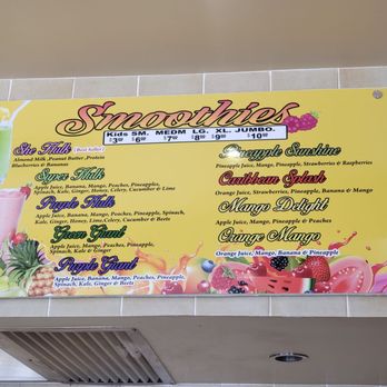 Sunshine Smoothies & Coffee - Smoothie menu - Juice Bars & Smoothies Near Me - Vallejo, California