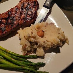 North 82 Steak & Seafood - New York, New York (Sirloin) with Garlic Mash
