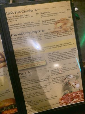 Menu photo 7 Bobby O'brien's Guelph, ON