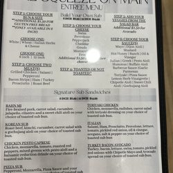 The Squeeze On Main - Menu