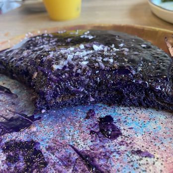 Aloha Stacks - Inside of ube pancakes - Breakfast & Brunch Near Me - Whittier, California