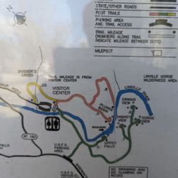 Linville Falls Visitor Center and Hiking Trails - Map