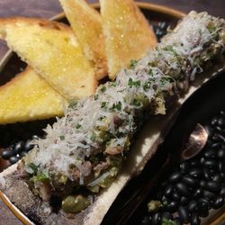 Ember - Beef Tatare on Marrow Bone