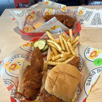Dave's Hot Chicken - Dave's #3 1 Tender & 1 Slider w/ Fries Single Tender - Chicken Shop Near Me - McKinney, Texas Dave's Hot Chicken - Dave's #3 1 Tender & 1 Slider w/ Fries Single Tender - Chicken Shop Near Me - McKinney, Texas