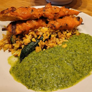 True Food Kitchen - 9.18.26 Grilled peri peri chicken skewers, herb chutney was the key to the dish. - New American Near Me - Chicago, Illinois True Food Kitchen - 9.18.26 Grilled peri peri chicken skewers, herb chutney was the key to the dish. - New American Near Me - Chicago, Illinois