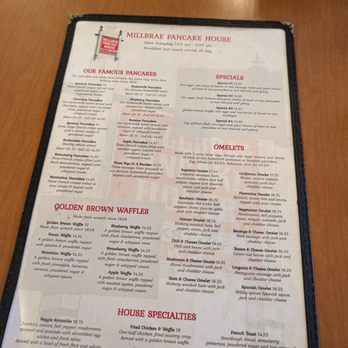 Millbrae Pancake House - Breakfast menu - American Near Me - Millbrae, California