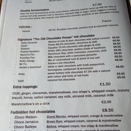 Other side of the menu