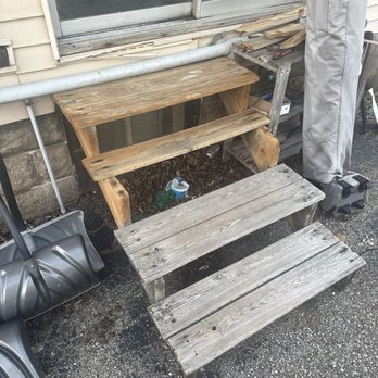 O'Exteriors - Old rotted steps - Decks & Railing Near Me O'Exteriors - Old rotted steps - Decks & Railing Near Me