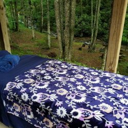 Healing Light Mobile Massage - Love setting up outside when the time is right.