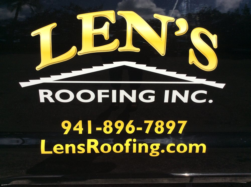 Slide of Len's Roofing