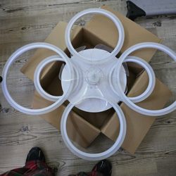 Jafia's Handyman Services - What the ceiling fan looked like put together before install. If anyone's interested we bought it from Amazon.