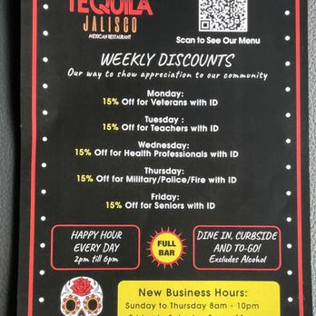 La Tequila Jalisco Restaurant - Selected days to show appreciation for those who wanna try it for themselves - Mexican Near Me - Rockport, Texas La Tequila Jalisco Restaurant - Selected days to show appreciation for those who wanna try it for themselves - Mexican Near Me - Rockport, Texas