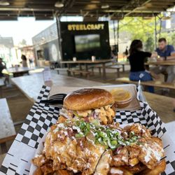 Bird Talk Chicken Garden Grove - Nash Nashville Hot Sandwich  Loaded Fries Honey Butter