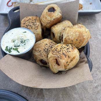 Culinary Dropout - Wagyu Pigs in a Blanket - New American Near Me - Dallas, Texas Culinary Dropout - Wagyu Pigs in a Blanket - New American Near Me - Dallas, Texas