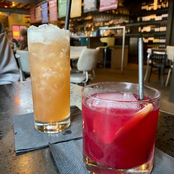 The Laundry - An early Birthday lunch with the hubbs! The cocktails are delicious! "Tidal Wave" and "Beetlejuice" :) - New American Near Me - Fenton, Michigan