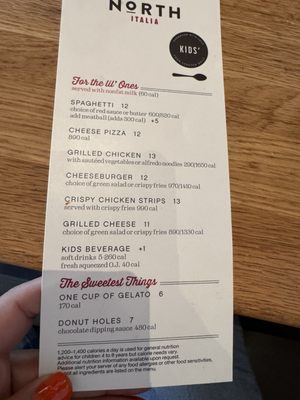 Menu photo 7 North Italia Torrance, CA