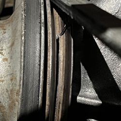 Stratta Auto Repair - Pulley that nearly broke in half on the drive home from the shop