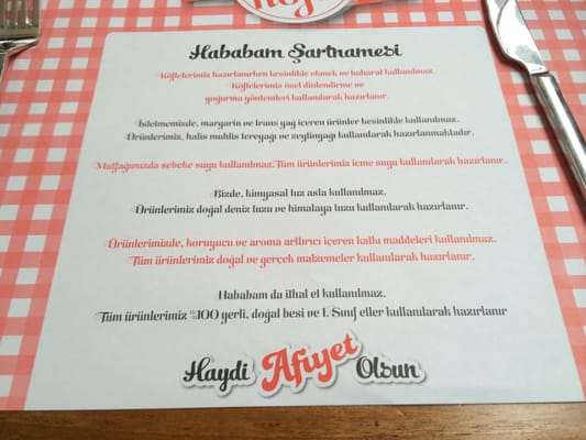 Menu photo 3 Hababam Köfte Istanbul, 34