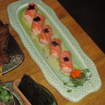 IZAKAYA OSEN - miso crab salmon roll - Sushi Bars Near Me - Irvine, California IZAKAYA OSEN - miso crab salmon roll - Sushi Bars Near Me - Irvine, California
