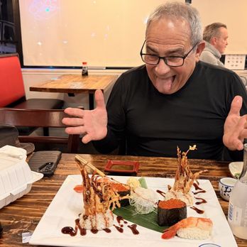 Sushi Boat - Very impressed with his order of Amaebbe sweet shrimp - Sushi Bars Near Me - Saint Charles, Missouri Sushi Boat - Very impressed with his order of Amaebbe sweet shrimp - Sushi Bars Near Me - Saint Charles, Missouri