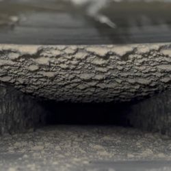 Quality HVAC Cleaning Services - Before photo of a return air duct.