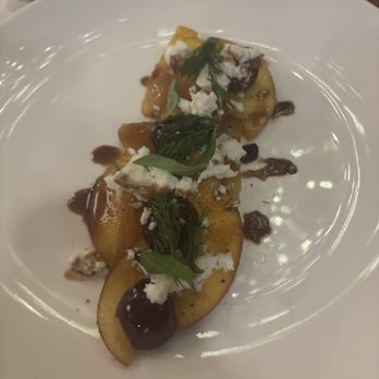 Rainbow Lodge - Roasted golden beet and summer stonefruit - New American Near Me - Houston, Texas